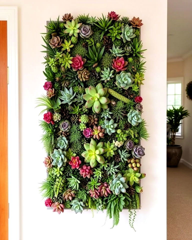 low maintenance vertical succulent garden - 40 Vertical Garden Ideas