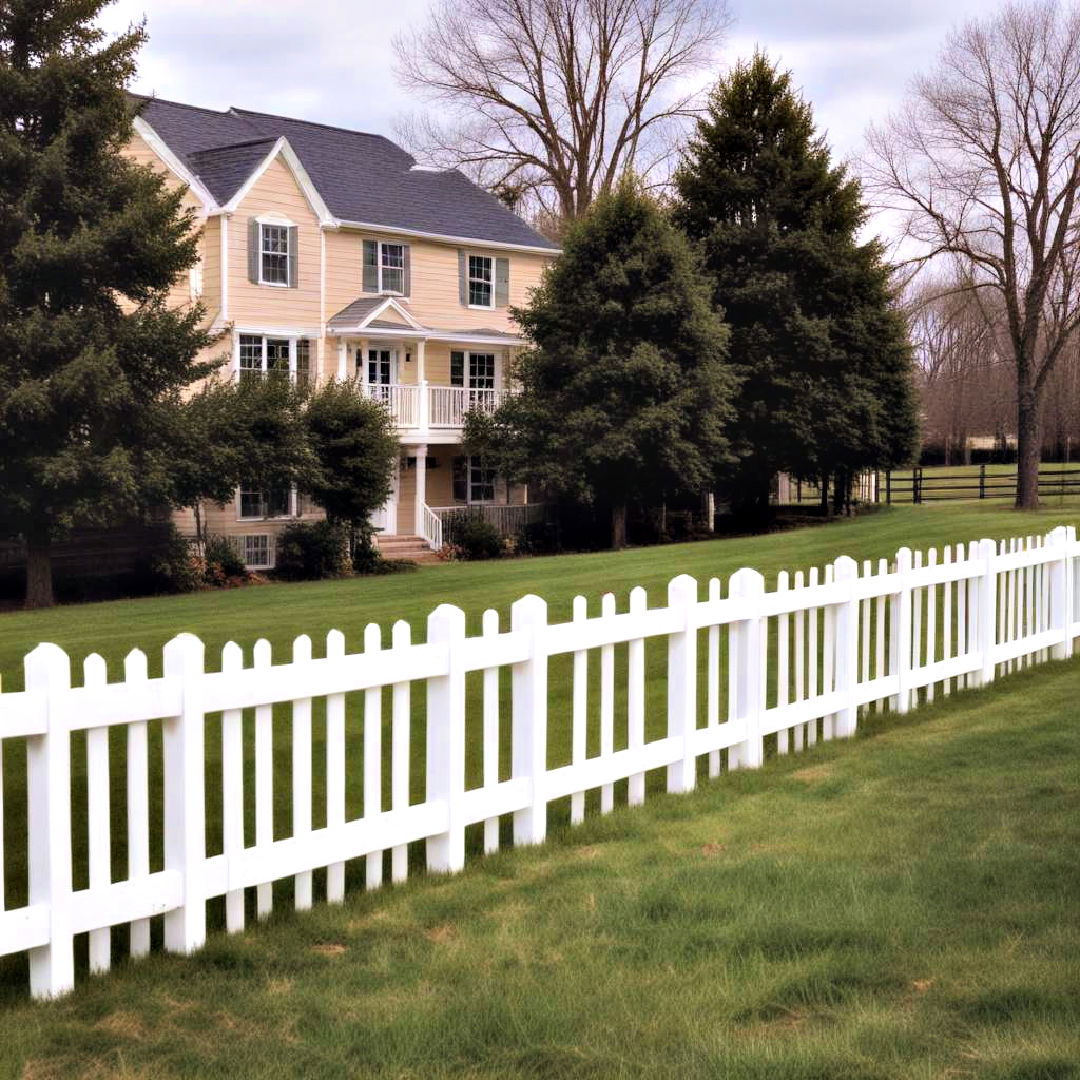 low maintenance vinyl fence - 15 Farm Fence Ideas