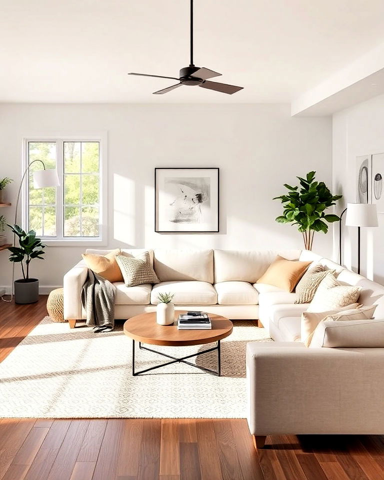 low profile sectional layout - 30 Small Living Room Sectional Layout Ideas