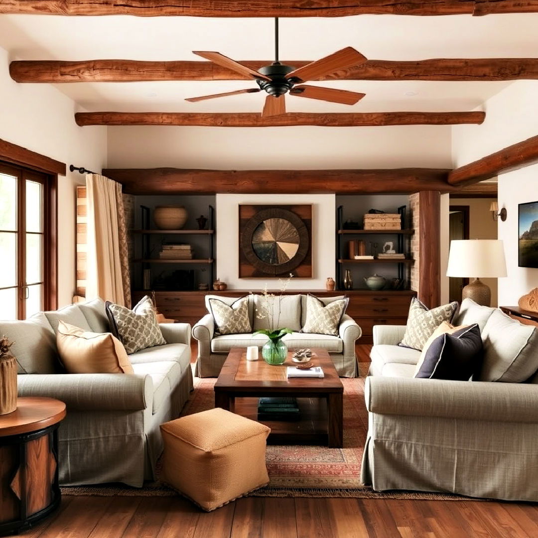 low slung furniture design - 25 Southwestern Living Room Ideas