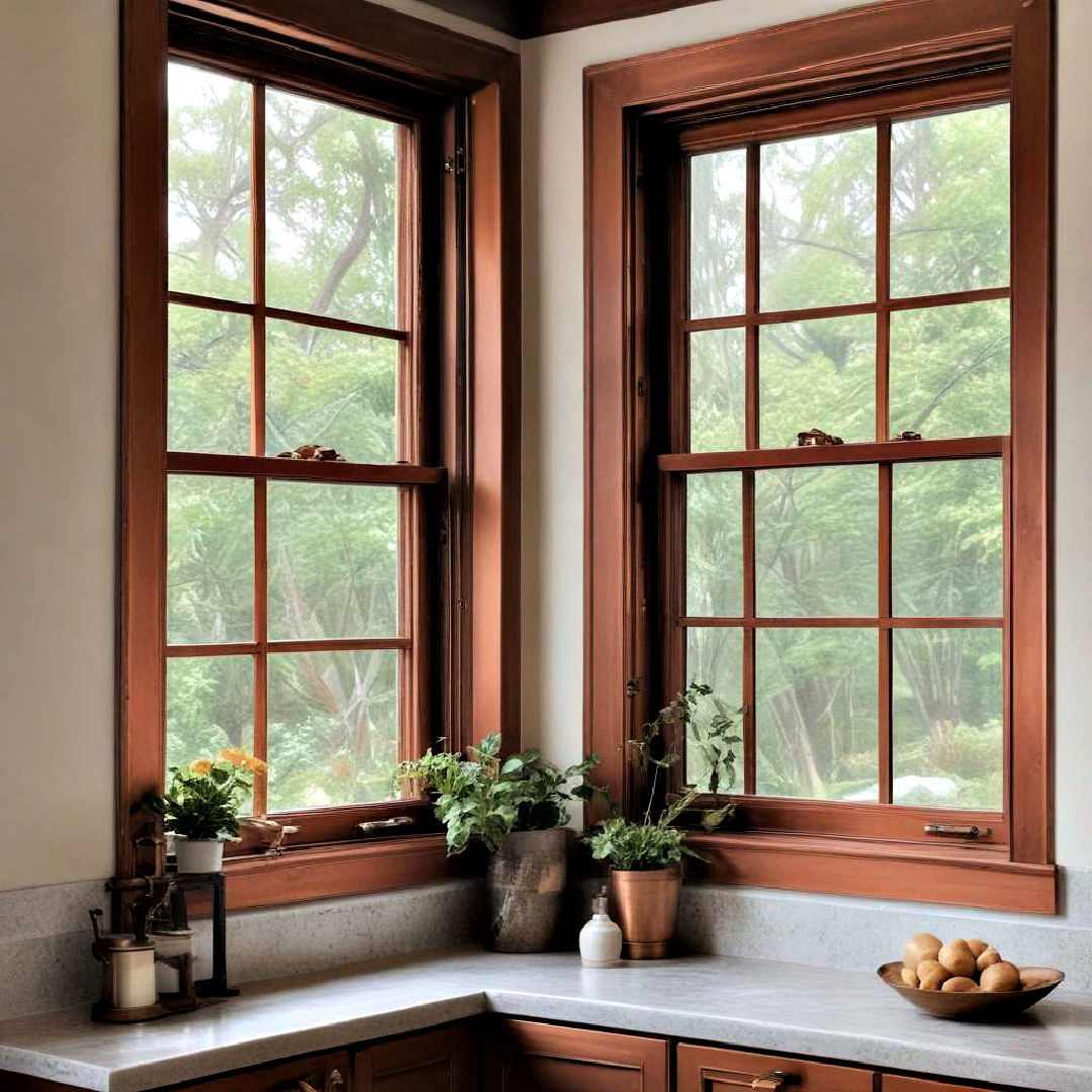luxurious copper window trim - 25 Modern Window Trim Ideas