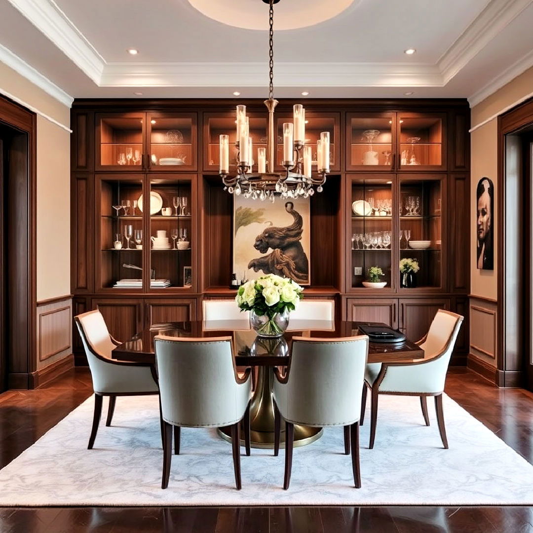 luxurious custom cabinetry - 40 Luxury Dining Room Ideas