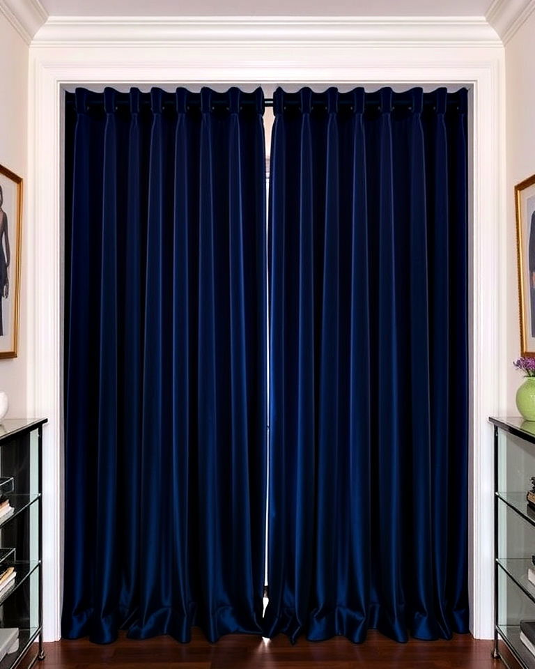 luxurious floor length curtains for closet - 30 Closet Curtain Ideas