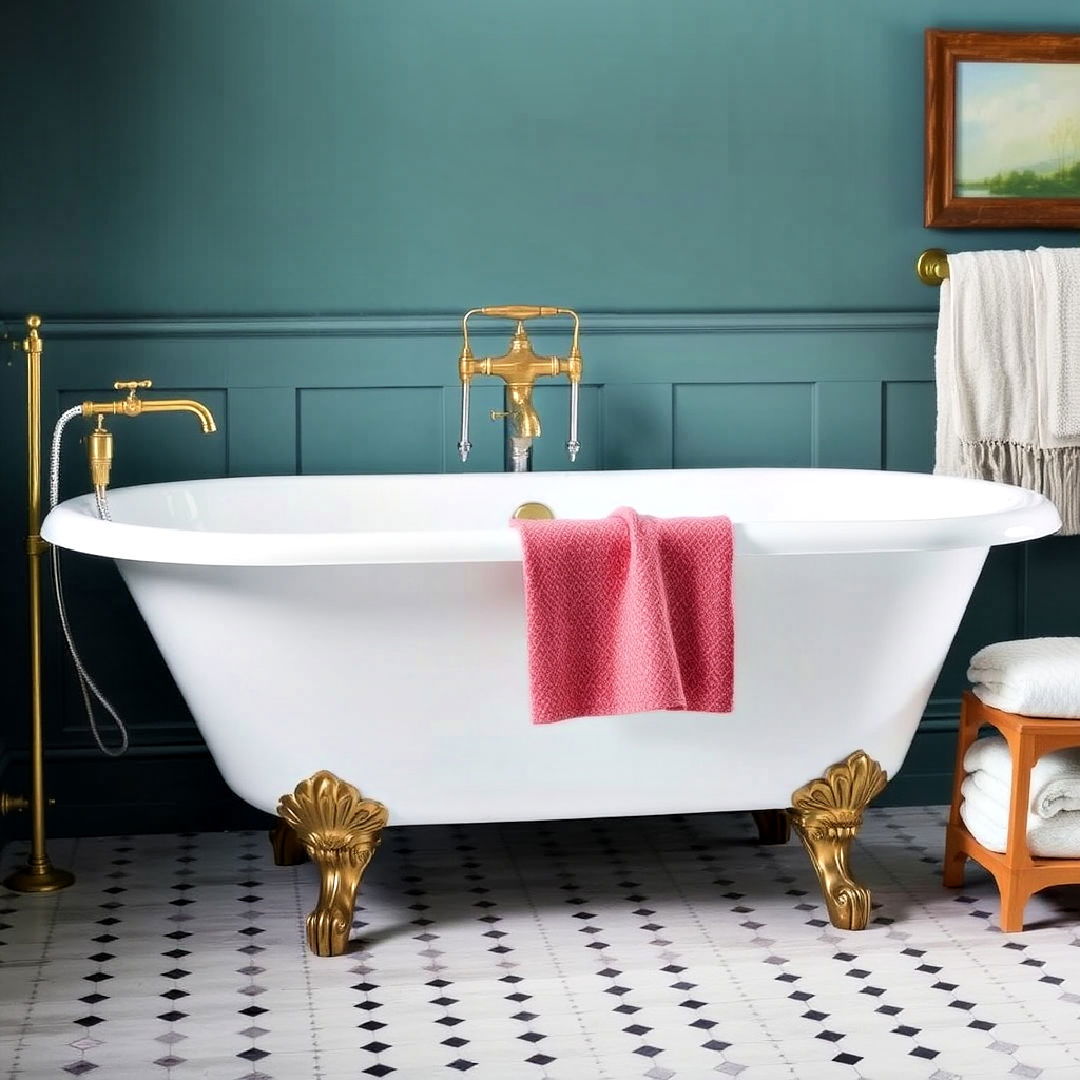 luxurious freestanding bathtub - 30 Cottage Decorating Ideas