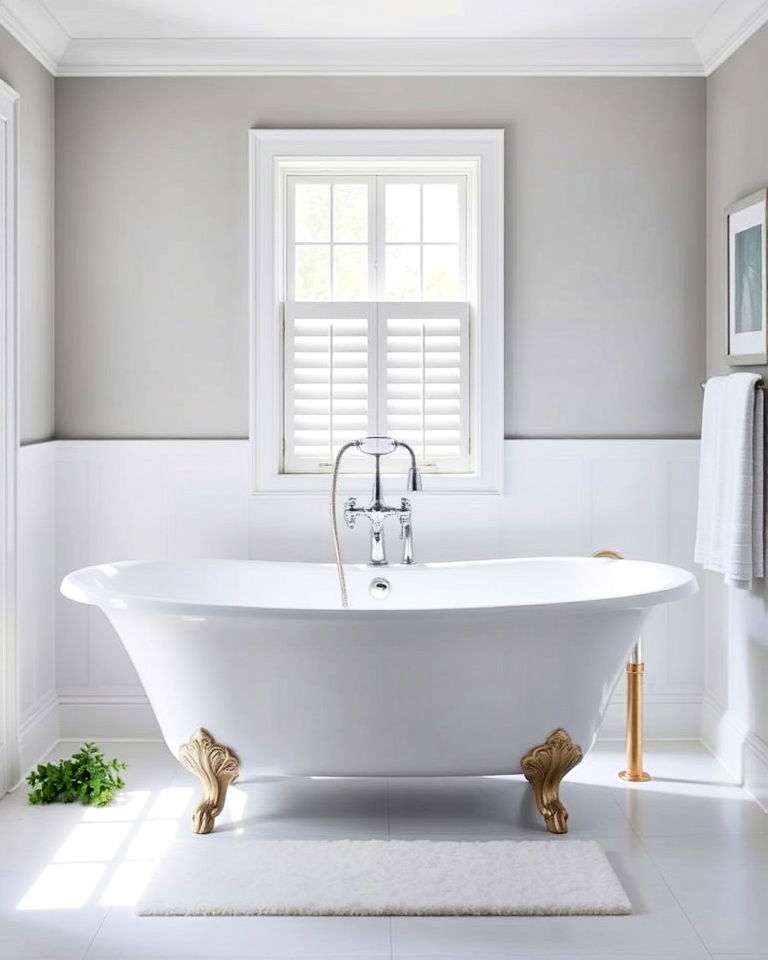 luxurious freestanding tub as focal points - 30 Transitional Bathroom Ideas