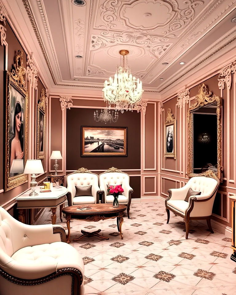 luxurious french boutique charm - 30 Nail Salon Interior Design Ideas