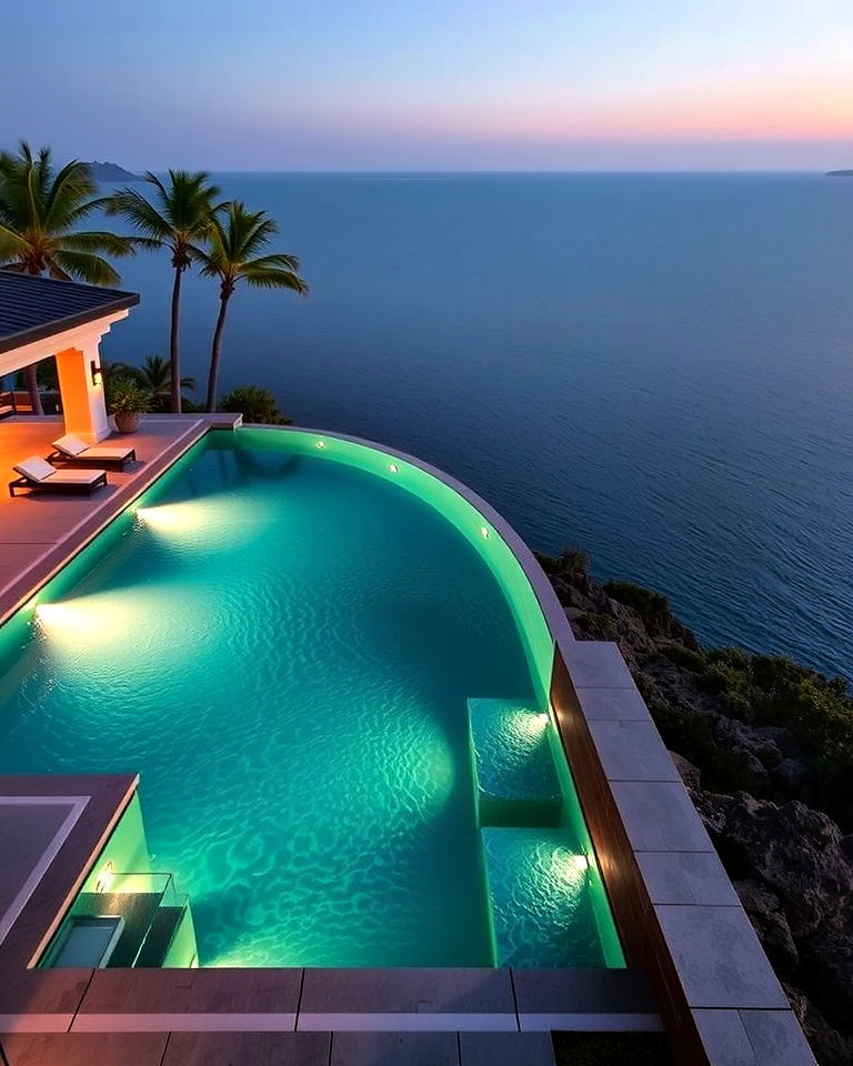 luxurious infinity edge pool landscaping - 40 Luxury Landscaping Ideas