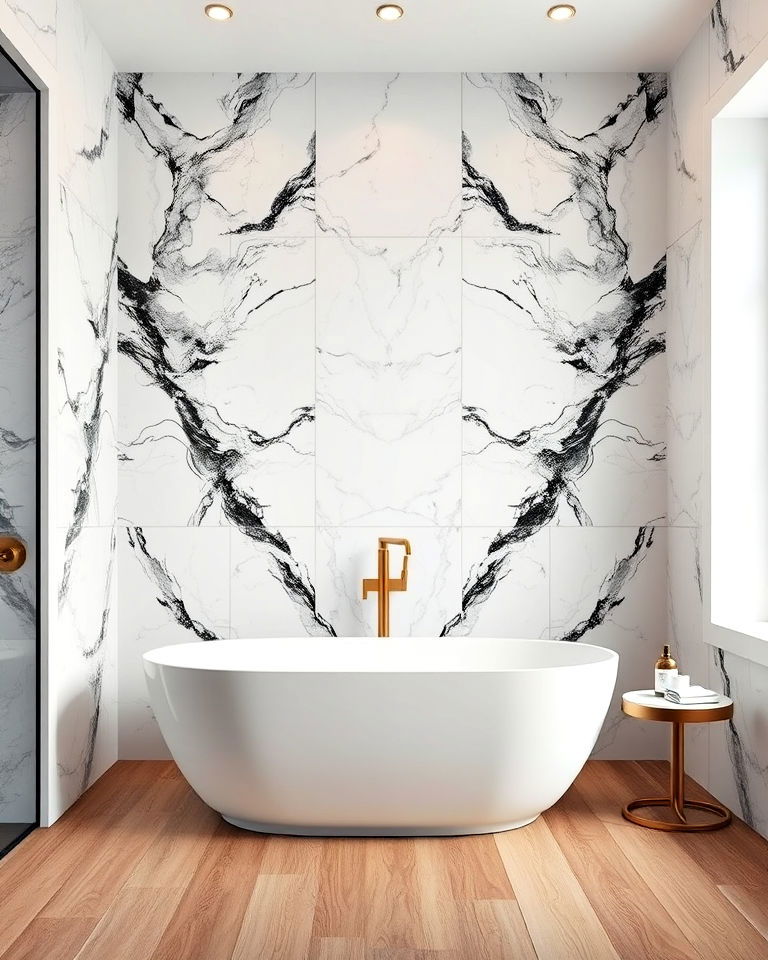 luxurious marble wall panels - 40 Wall Paneling Ideas