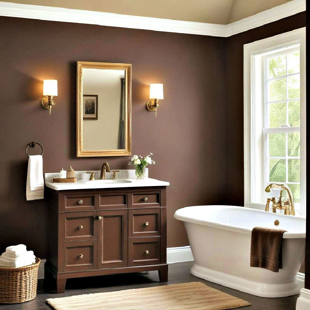 luxurious mocha paint for bathroom - 40 Bathroom Paint Ideas