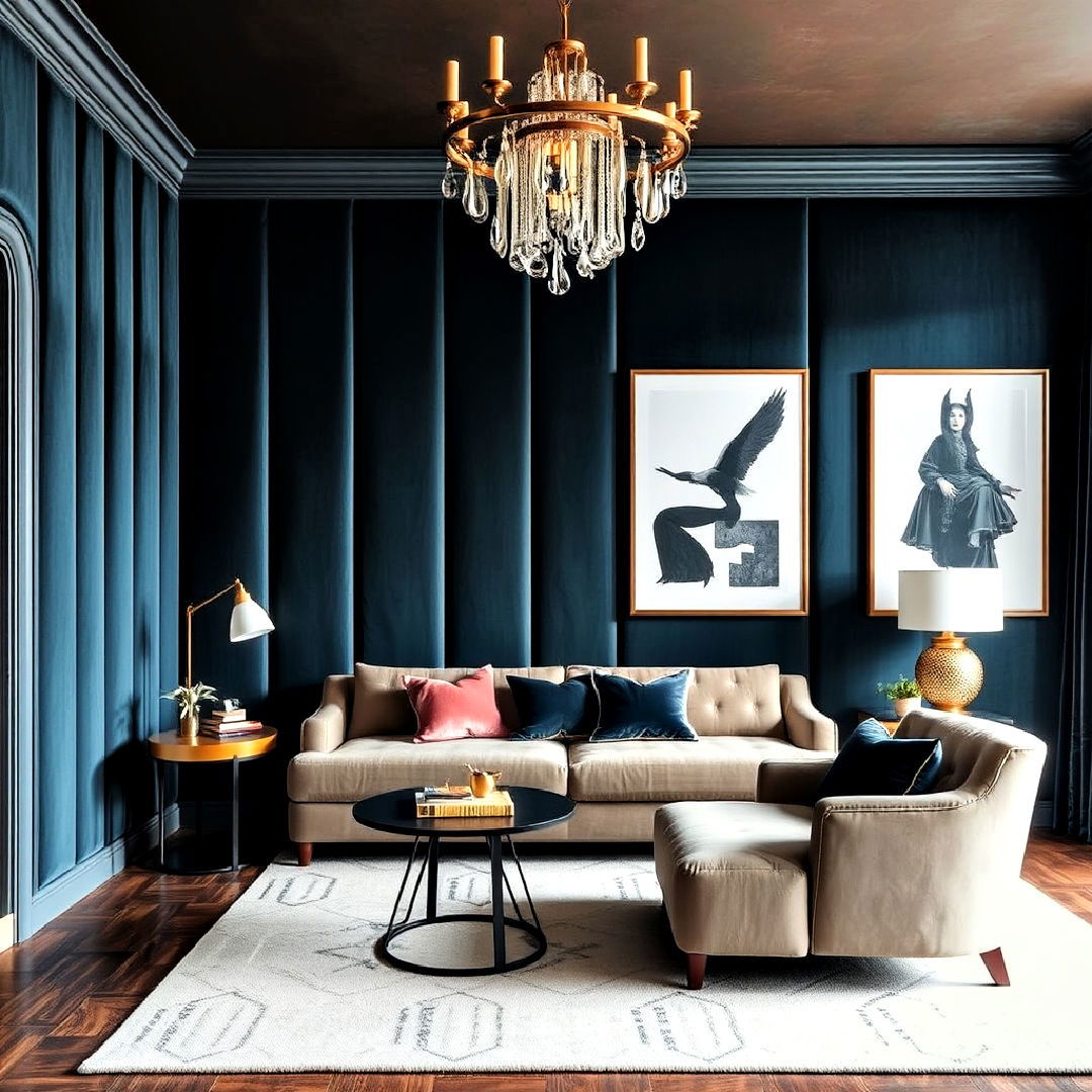 luxurious plush upholstered walls - 30 Maximalist Decor Ideas