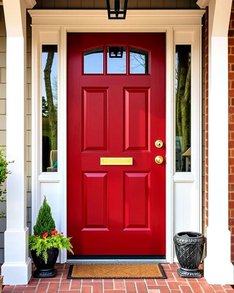 luxurious rich cherry stain door - 25 Stained Front Door Ideas