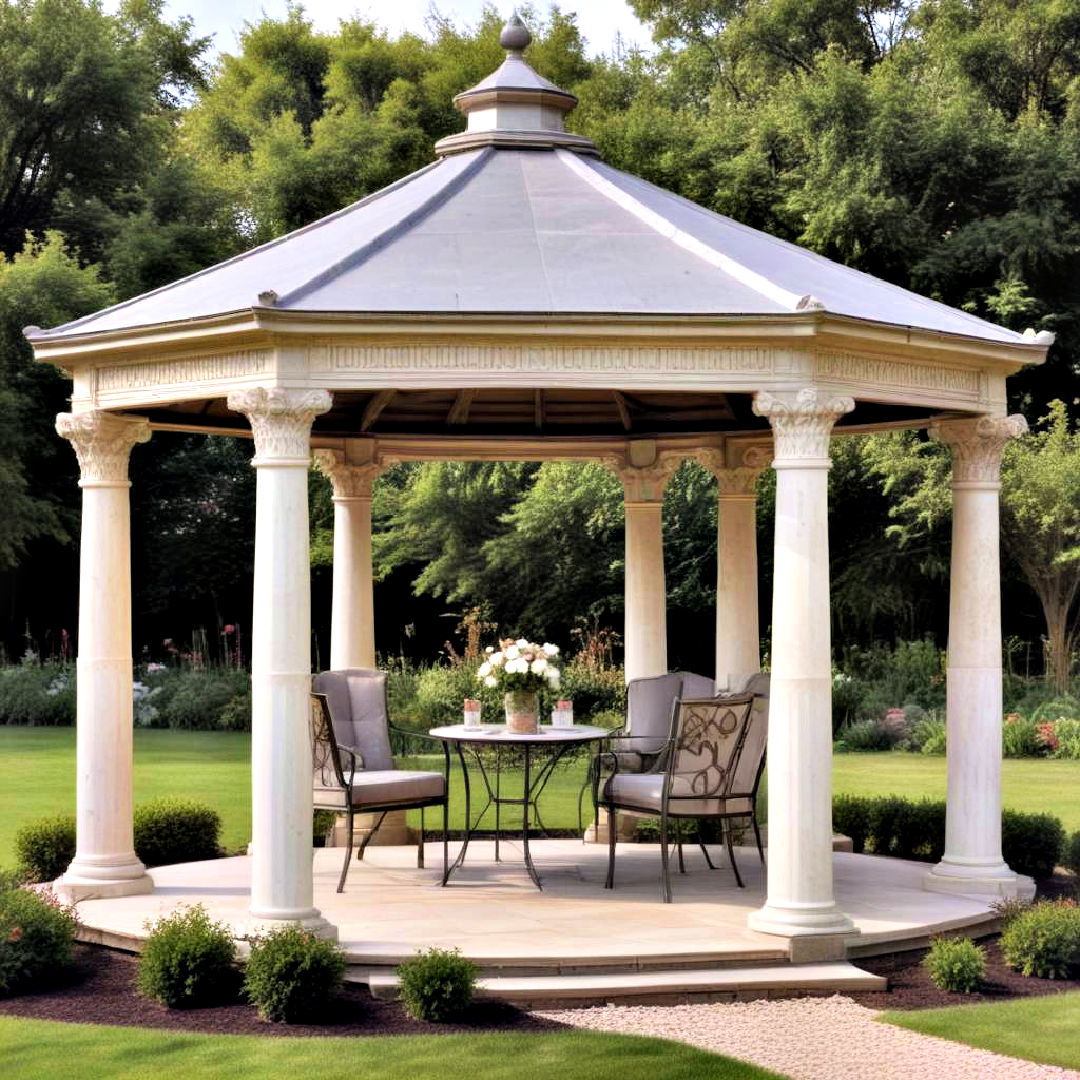 luxurious roman pavilion gazebo - 40 Gazebo Design Ideas