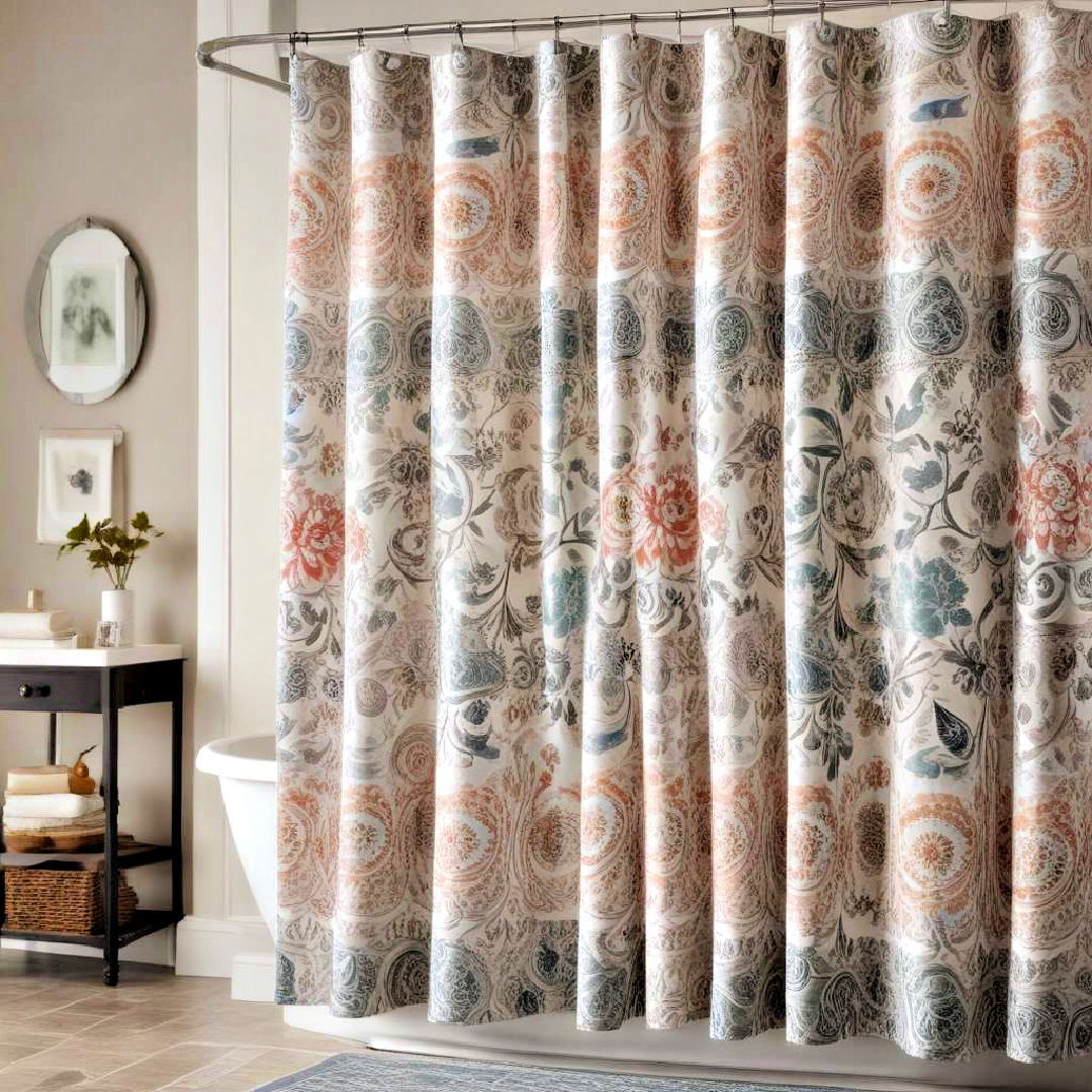 luxurious shower curtain - 40 Bathroom Decor Ideas