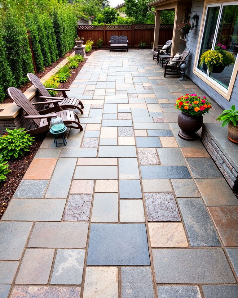 luxurious slate paver patio - 40 Paver Patio Ideas