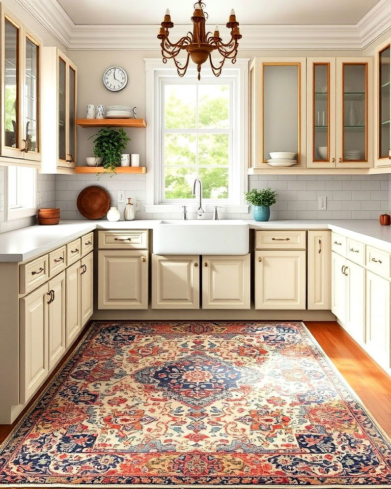 luxurious vintage persian rug - 20 Kitchen Rug Ideas