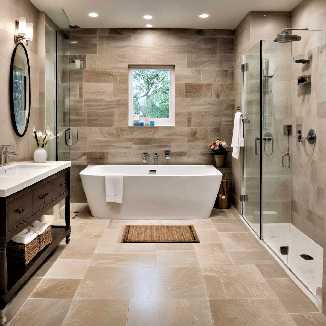 luxury heated floor for bathroom - 40 Bathroom Design Ideas