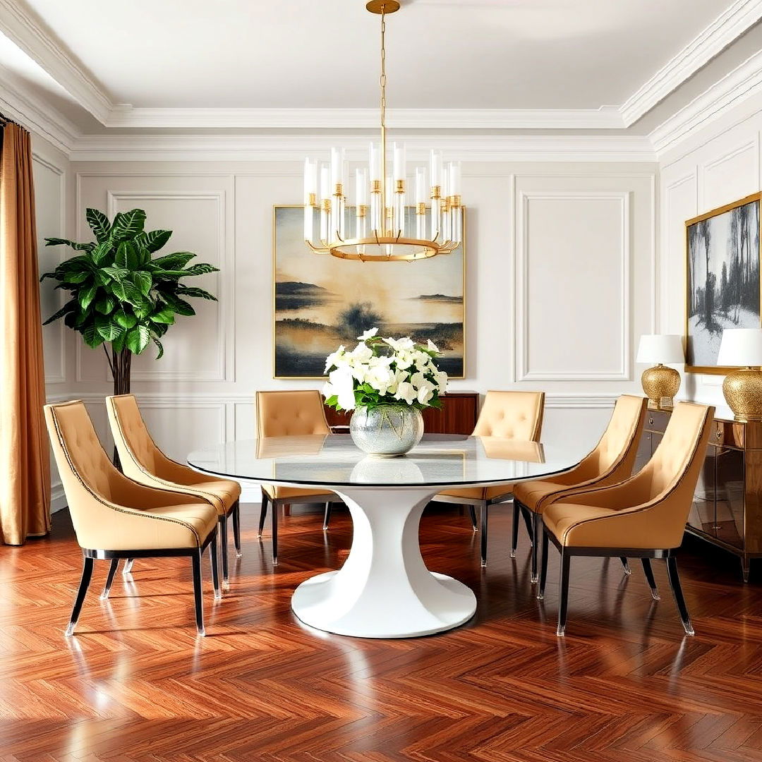 luxury statement dining chairs - 40 Luxury Dining Room Ideas