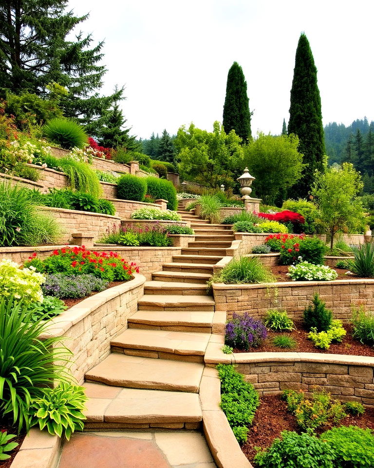 luxury terraced garden - 30 Luxury Garden Design Ideas