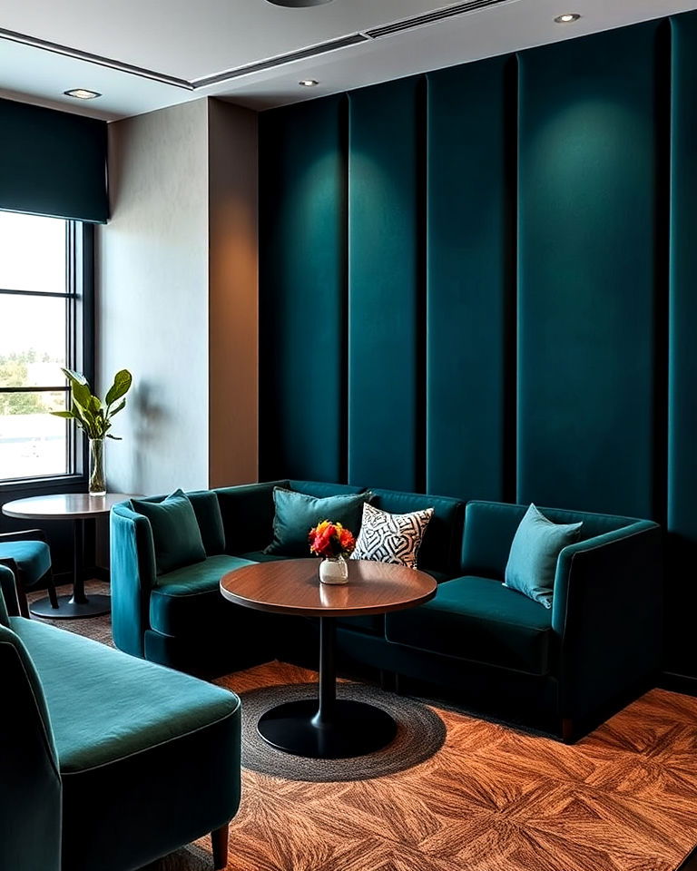 luxury upholstered velvet panels - 40 Wall Paneling Ideas