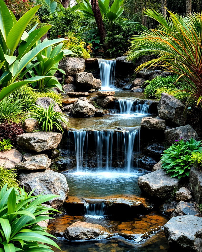 luxury waterfall garden - 30 Luxury Garden Design Ideas