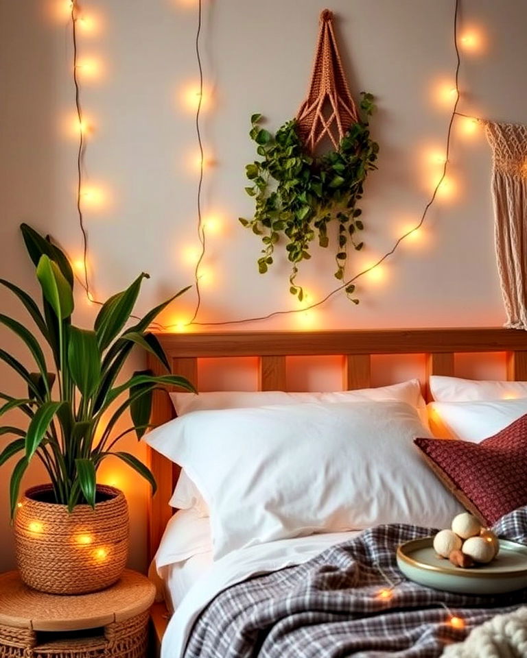 magical string lights for boho decor - 30 Boho Decor Ideas