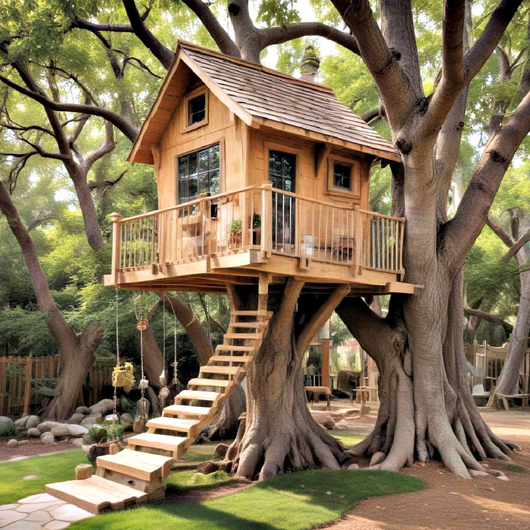 magical treehouse - 40 Backyard Ideas