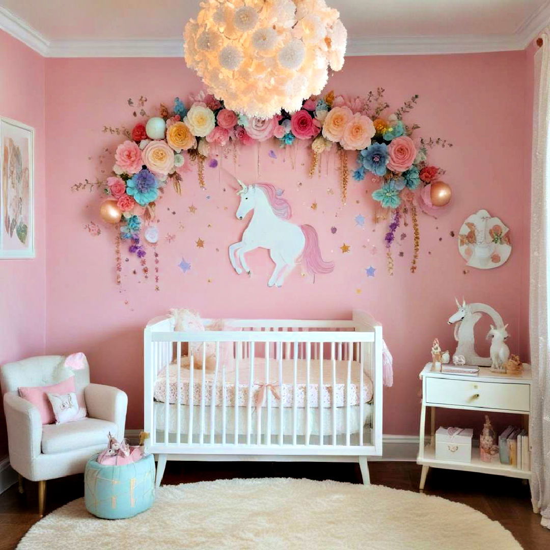 magical unicorn themed nursery - 25 Baby Girl Nursery Ideas