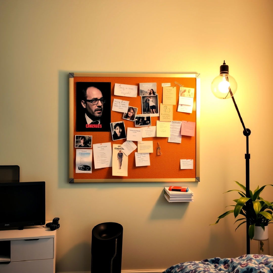 magnetic bulletin board to display reminders - 40 Teen Hangout Room Ideas