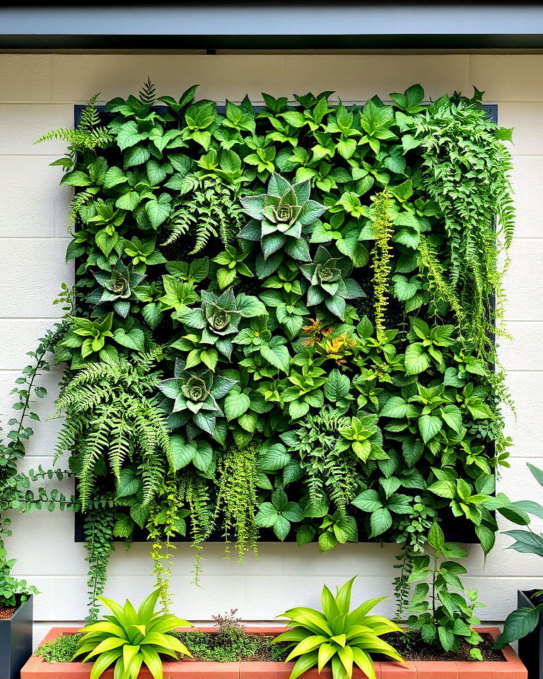 maintenance free faux vertical garden wall - 20 Landscaping With Artificial Plants