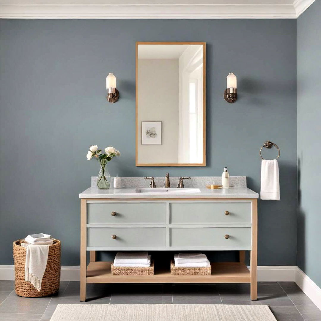 marine layer paint to create spa like atmosphere - 40 Blue-gray Paint Colors