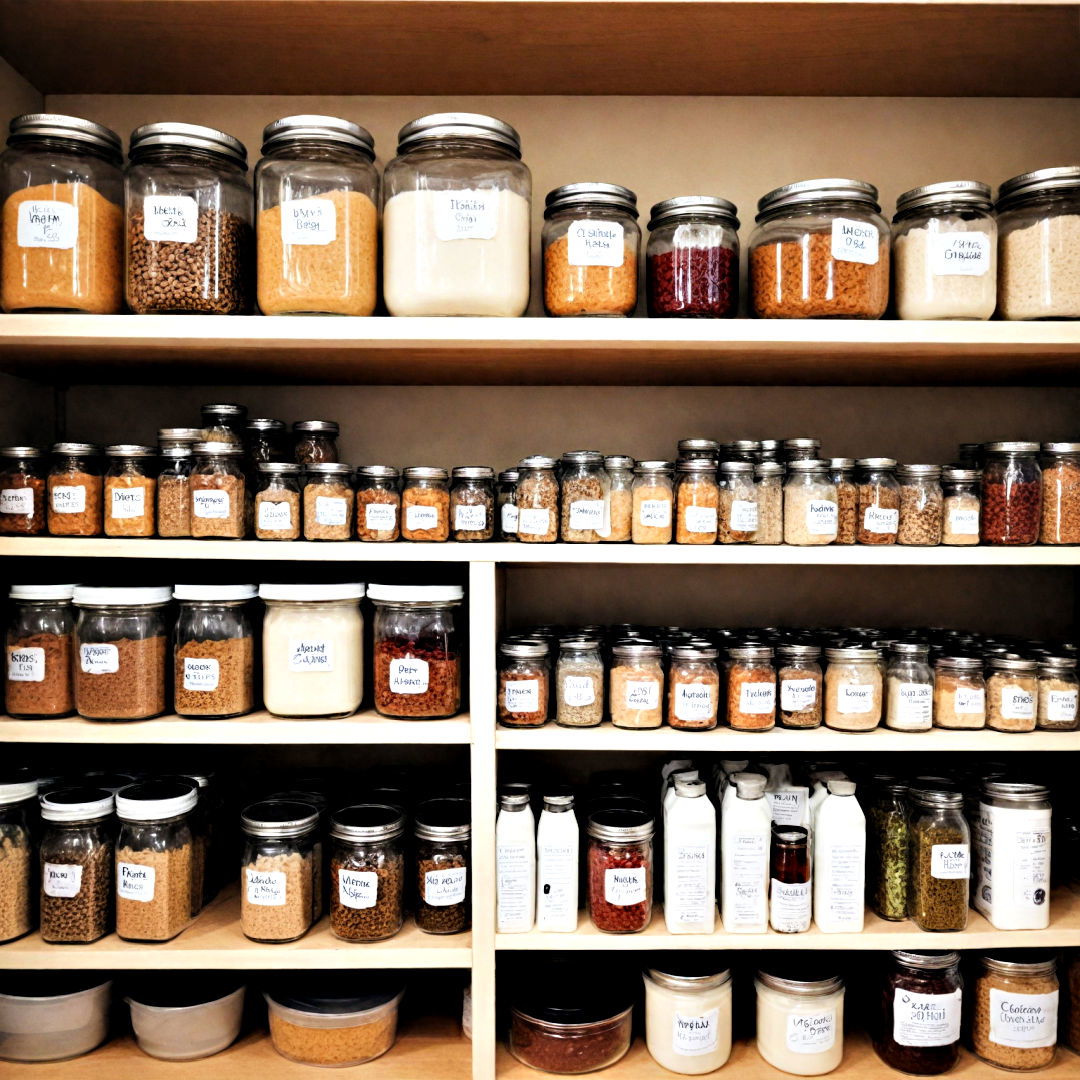 mark containers for kitchen organization - 40 Kitchen Organization Ideas