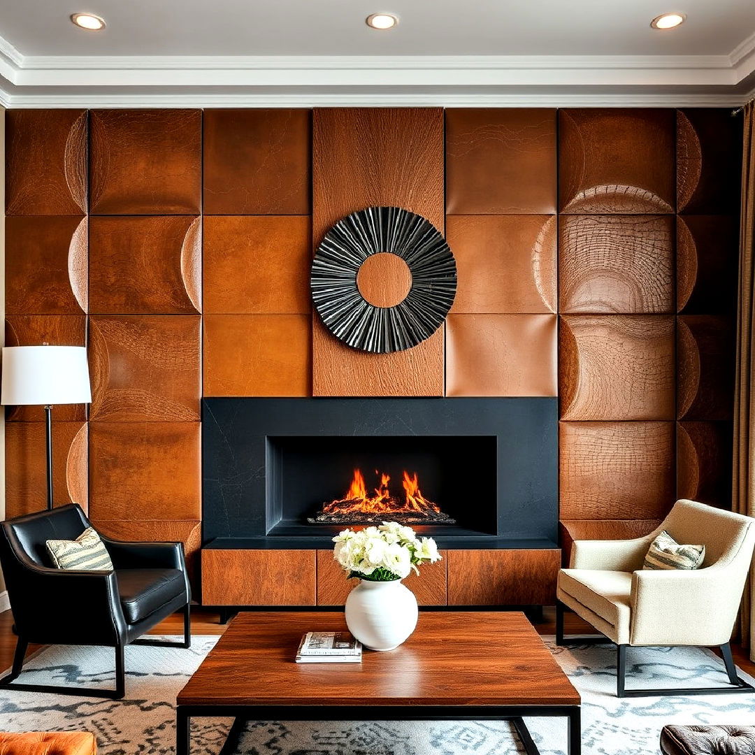 maximalist vibe rich textured wall panels - 30 Maximalist Decor Ideas