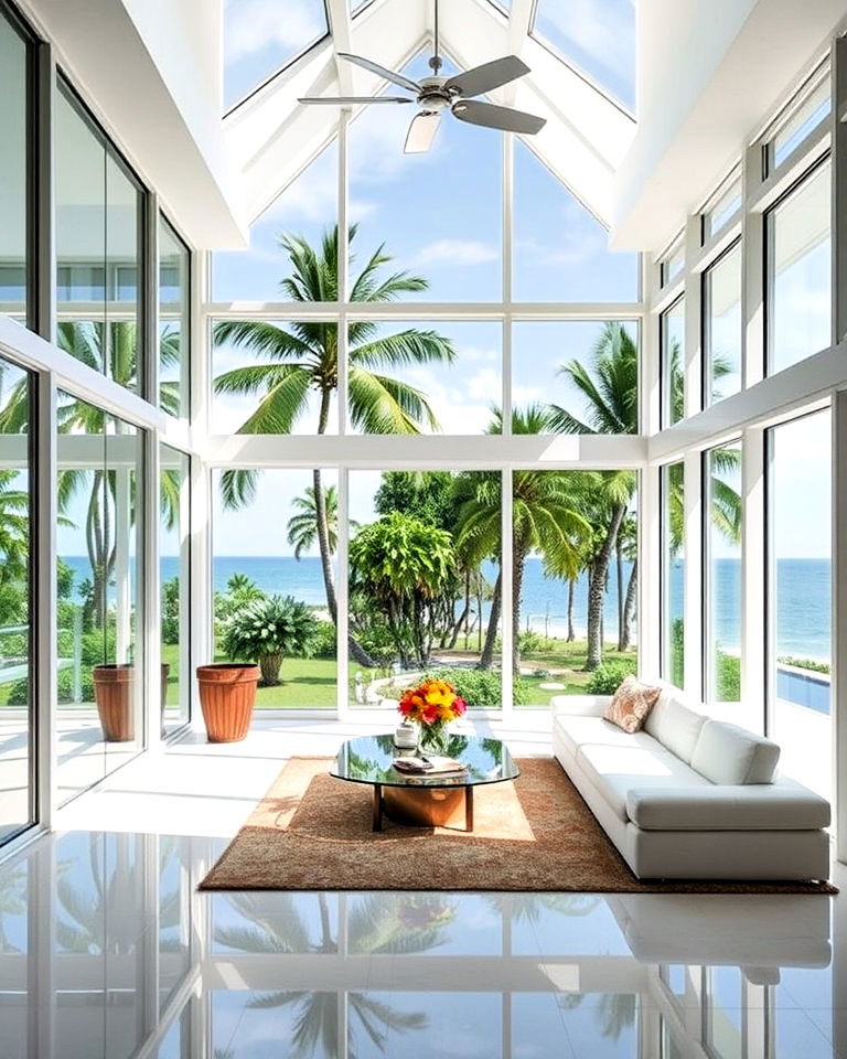 maximize natural light with large windows - 25 Florida Home Decor Ideas