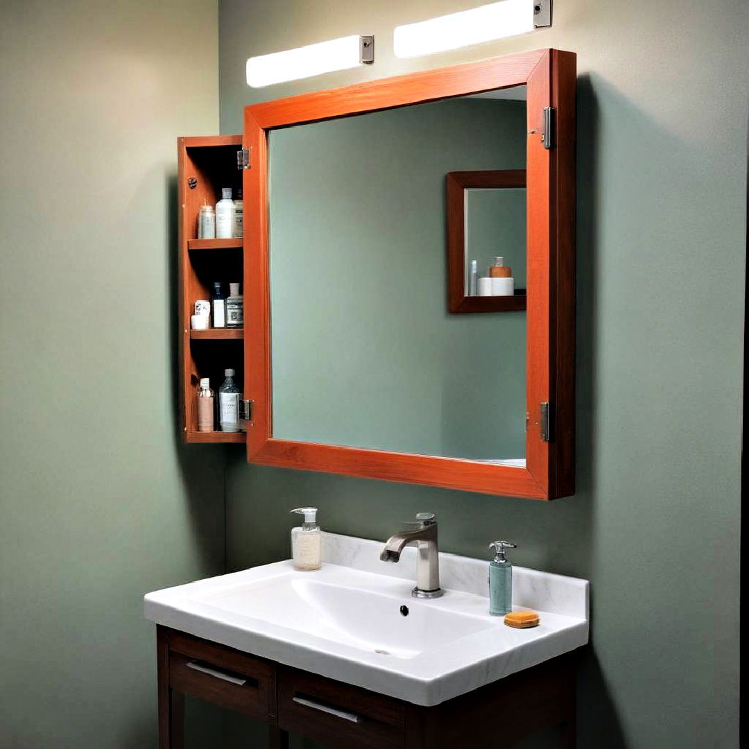 medicine cabinet with dual functionality - 25 Bathroom Cabinet Ideas