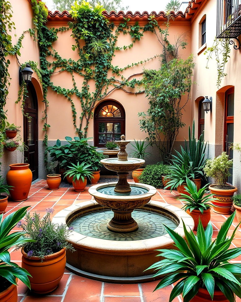 mediterranean courtyard garden - 40 Beautiful Gardens