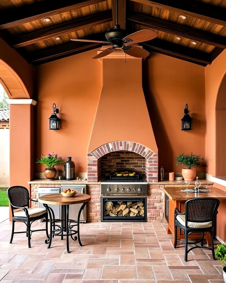 mediterranean inspired outdoor kitchen ideas - 20 Outdoor Kitchen With Pizza Oven