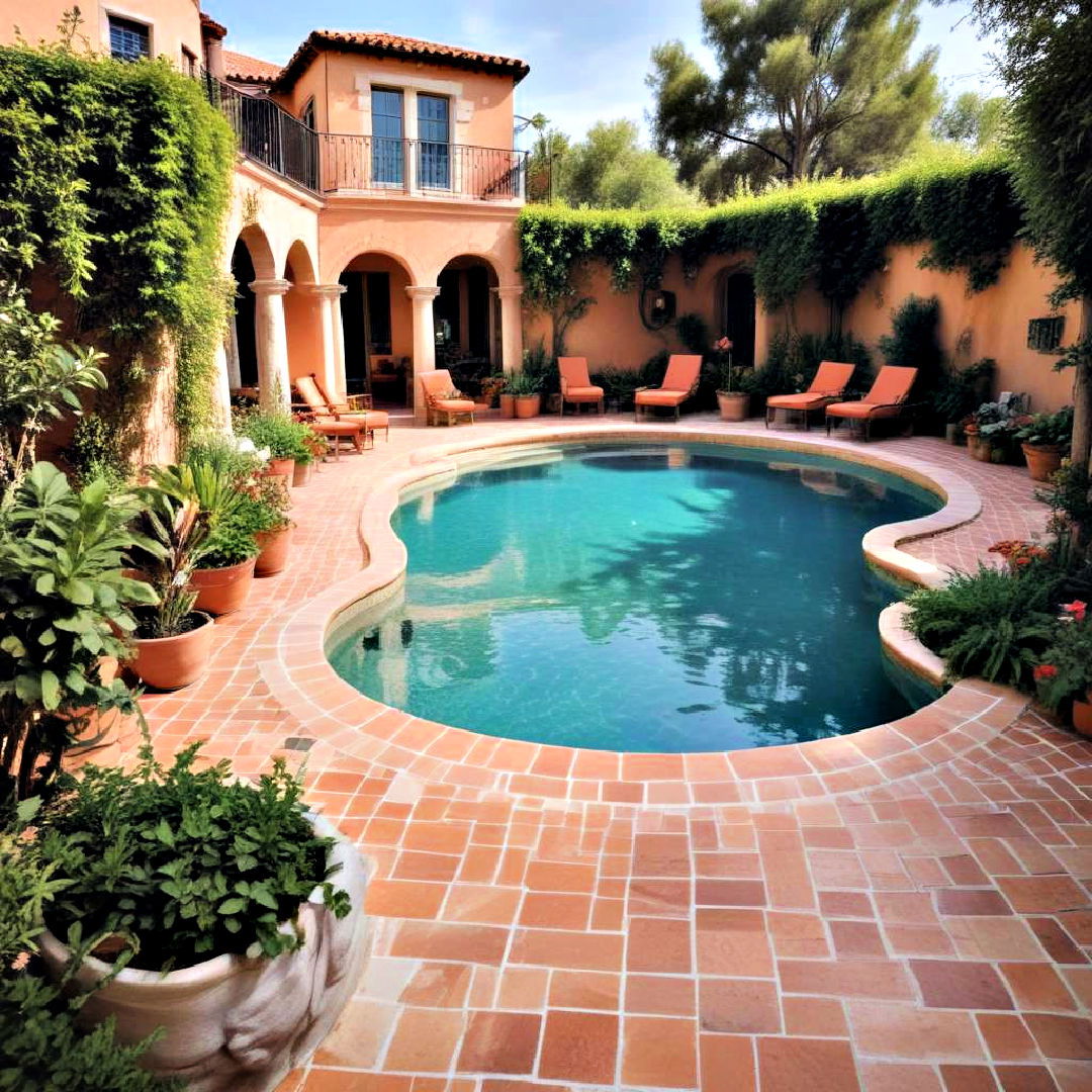 mediterranean style pool - 40 Backyard Pool Ideas