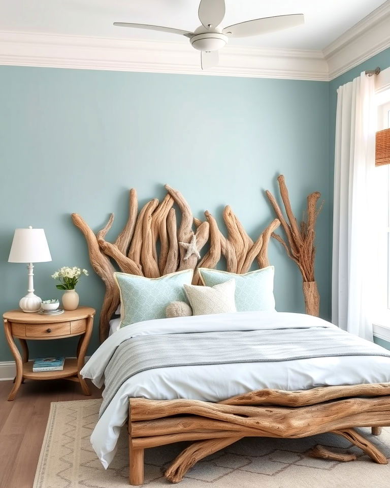 mermaid room with driftwood furniture - 20 Mermaid Room Ideas