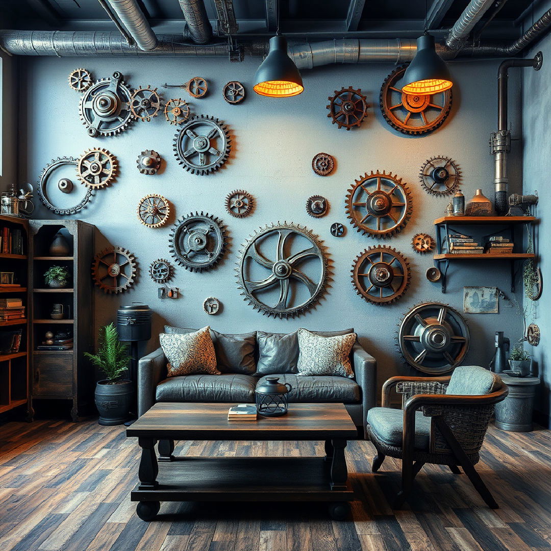 metal sculptures for steampunk interior design - 25 Steampunk Interior Design Ideas