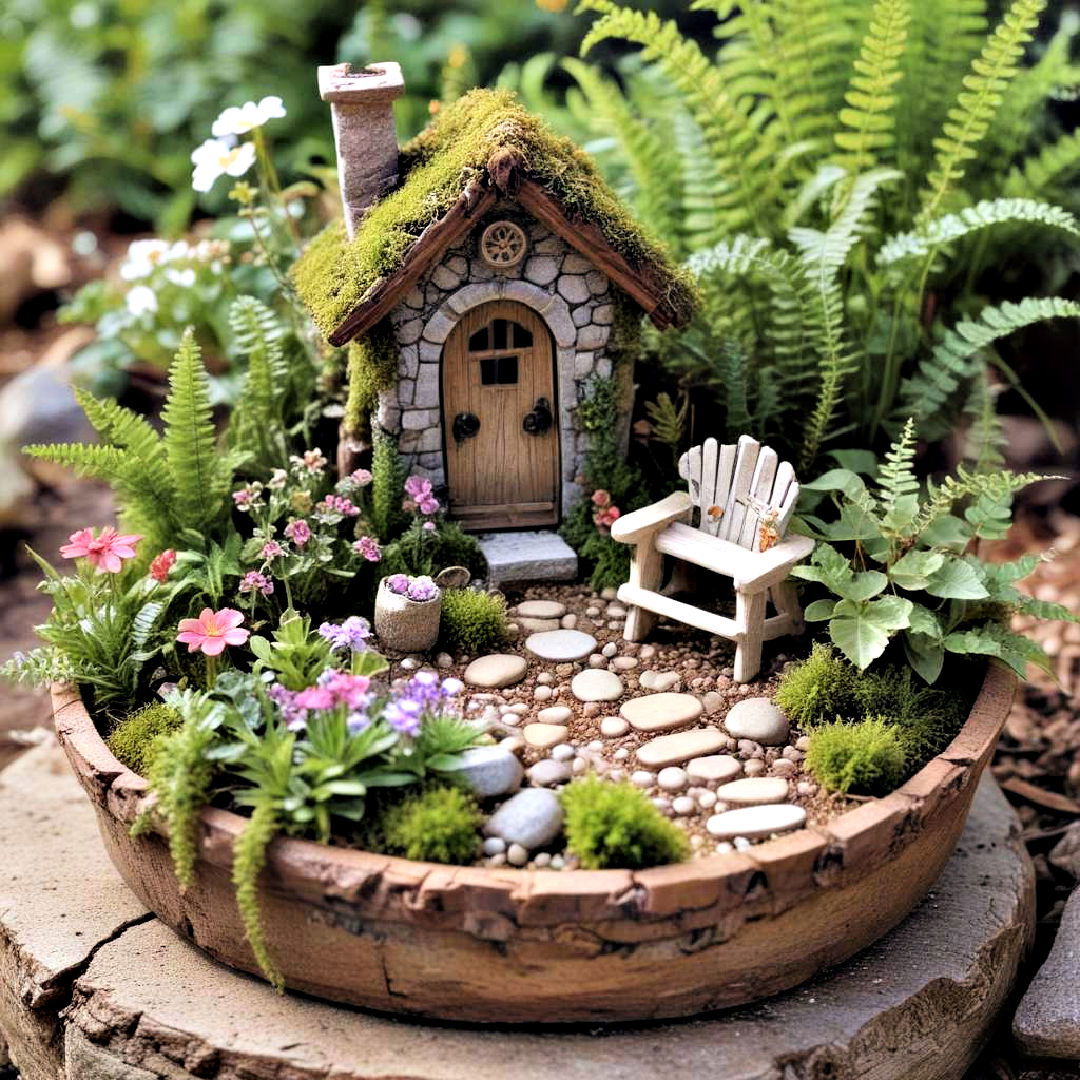 miniature fairy garden idea - 30 Flower Garden Ideas
