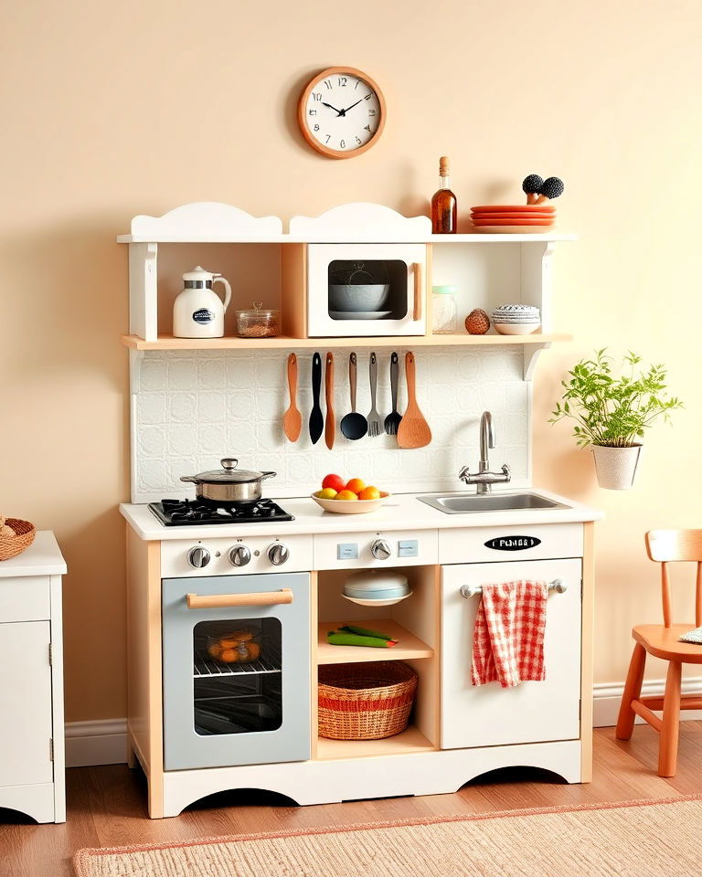 miniature play kitchen - 40 Playroom Ideas