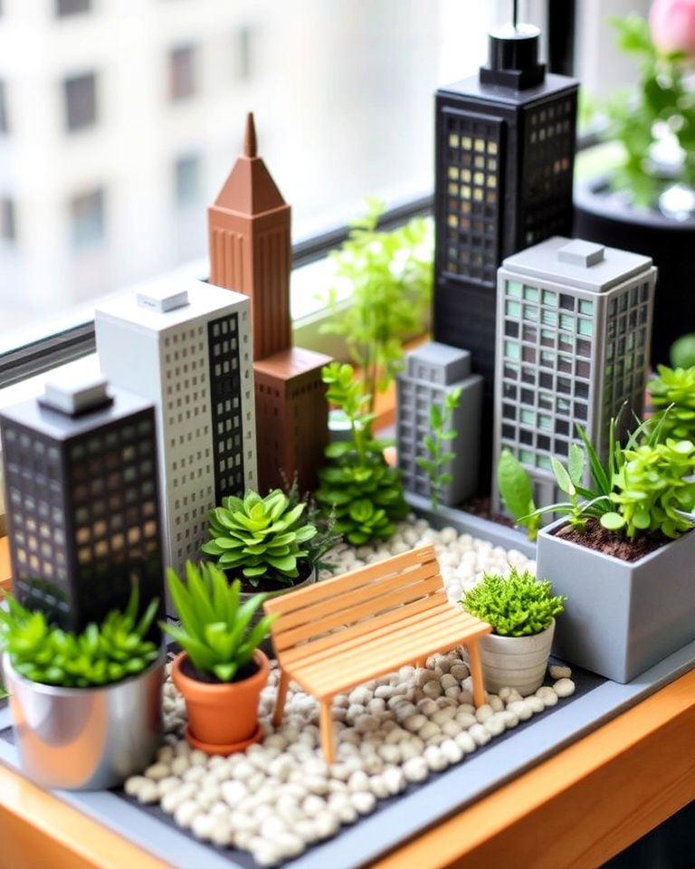 miniature urban garden ideas - 20 Miniature Garden Ideas