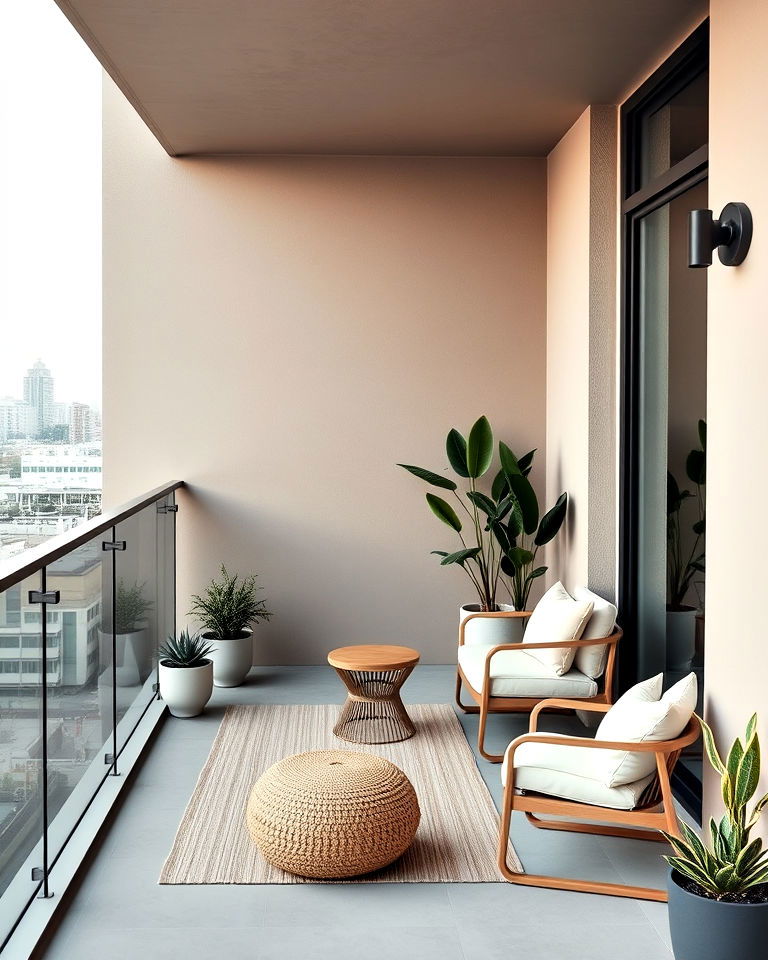 minimalist balcony design - 25 Large Balcony Ideas