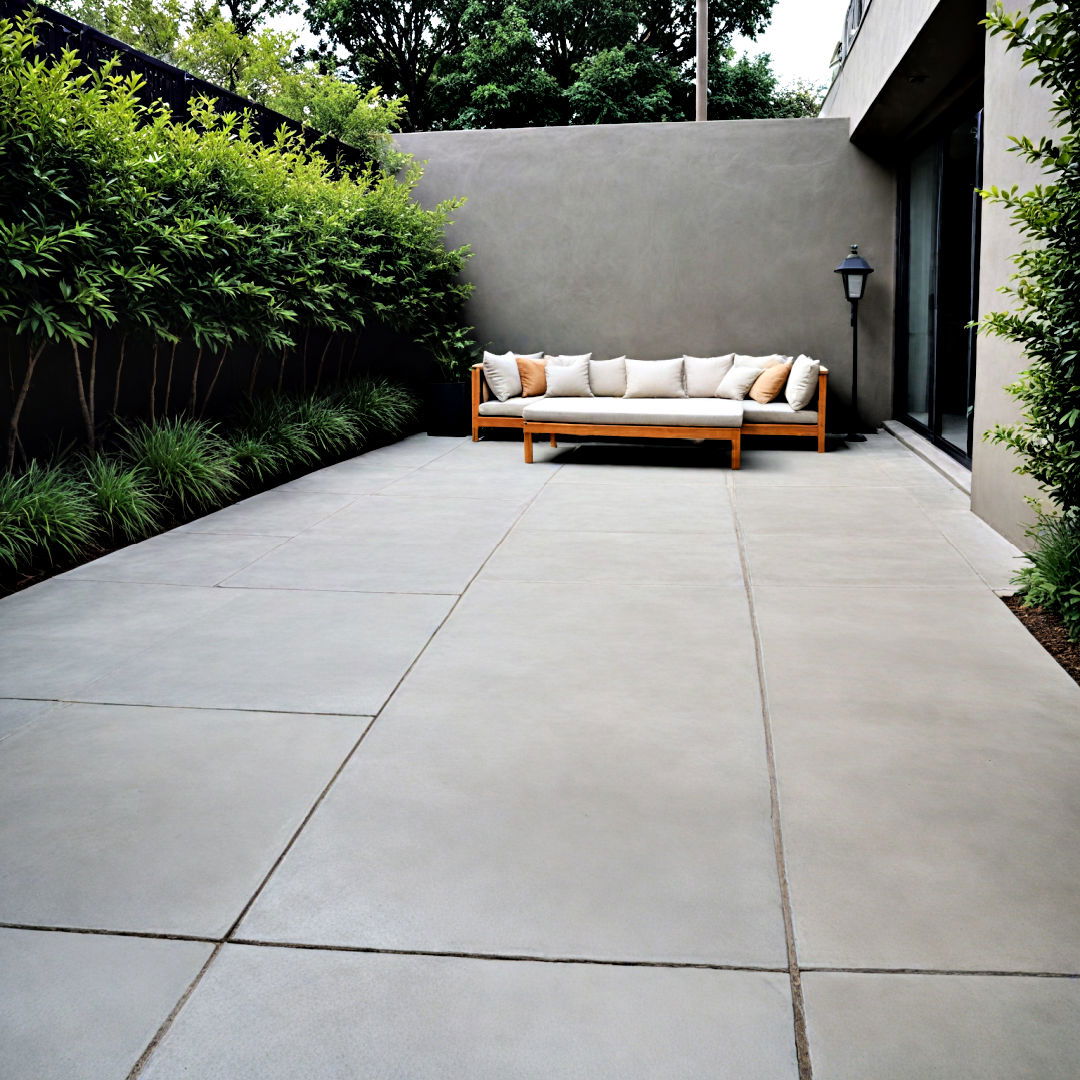 minimalist concrete patio design - 40 Concrete Patio Ideas