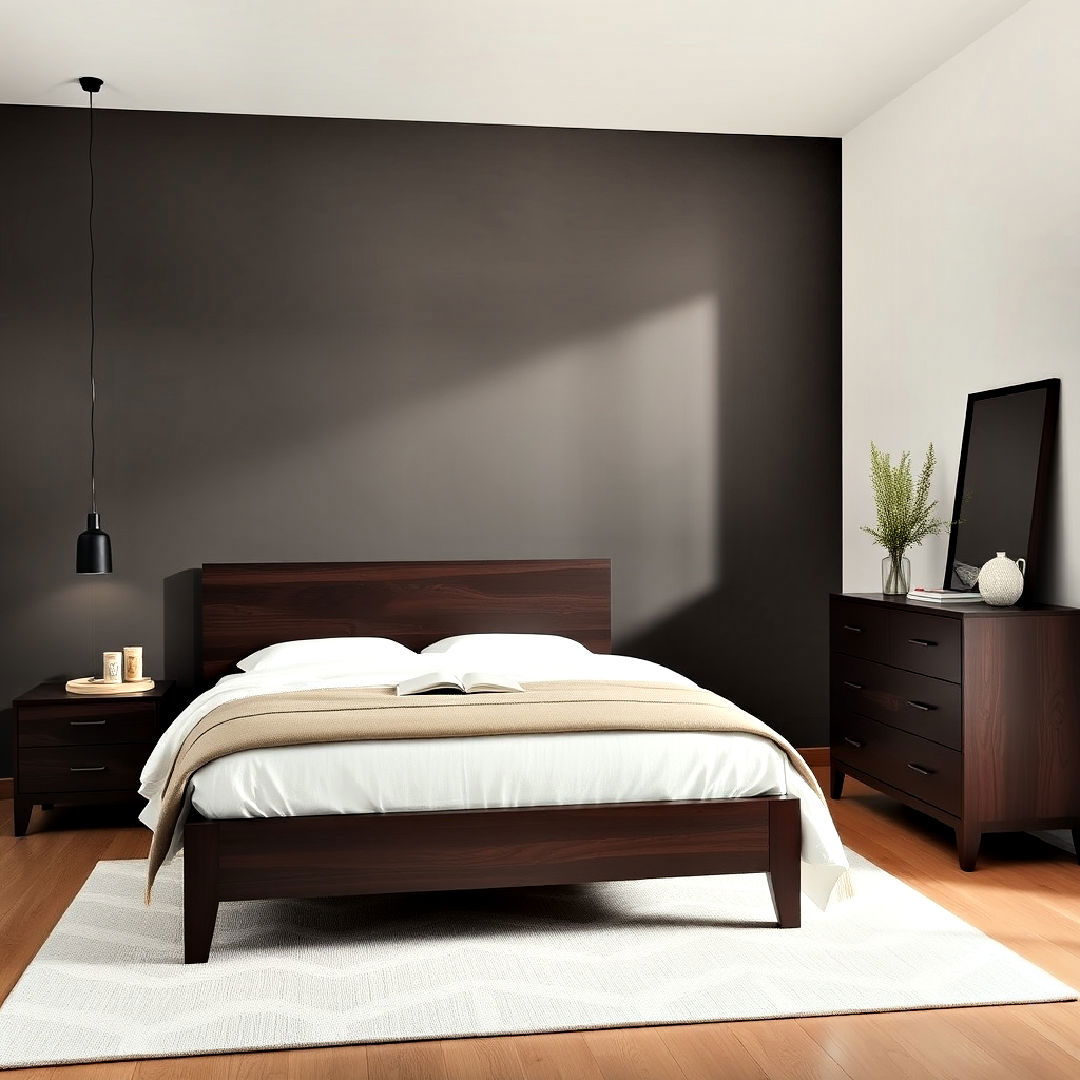 minimalist dark wood furniture set ideas - 20 Dark Wood Bedroom Ideas