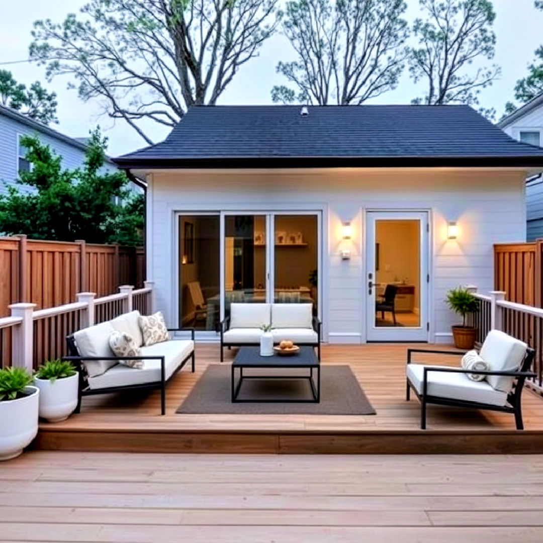 minimalist ground level deck - 25 Ground Level Deck Ideas