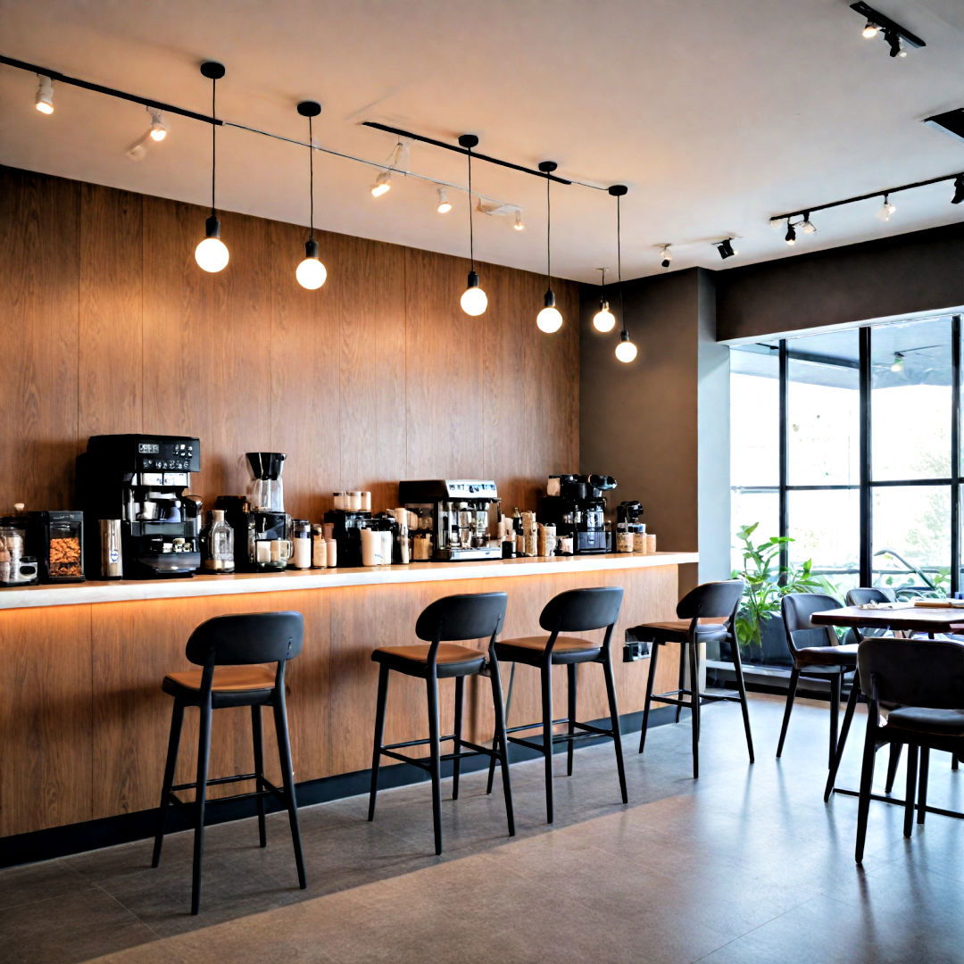 minimalist modern coffee hub idea - 40 Coffee Bar Ideas