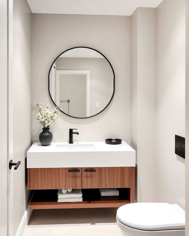 minimalist powder room design - 20 Luxury Powder Room Ideas