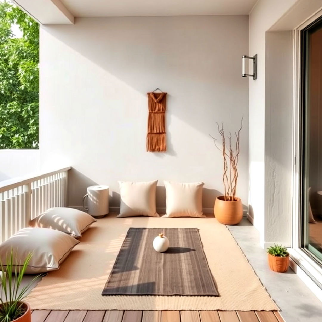 minimalist zen inspired space - 20 Bedroom Balcony Ideas