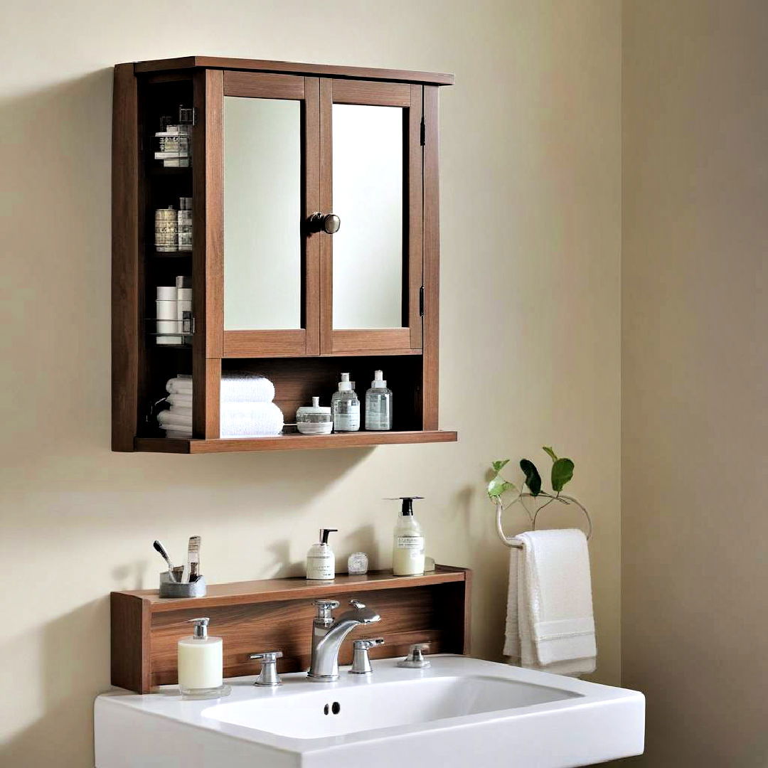 mirror cabinet for bathroom wall storage - 15 Bathroom Wall Storage Ideas